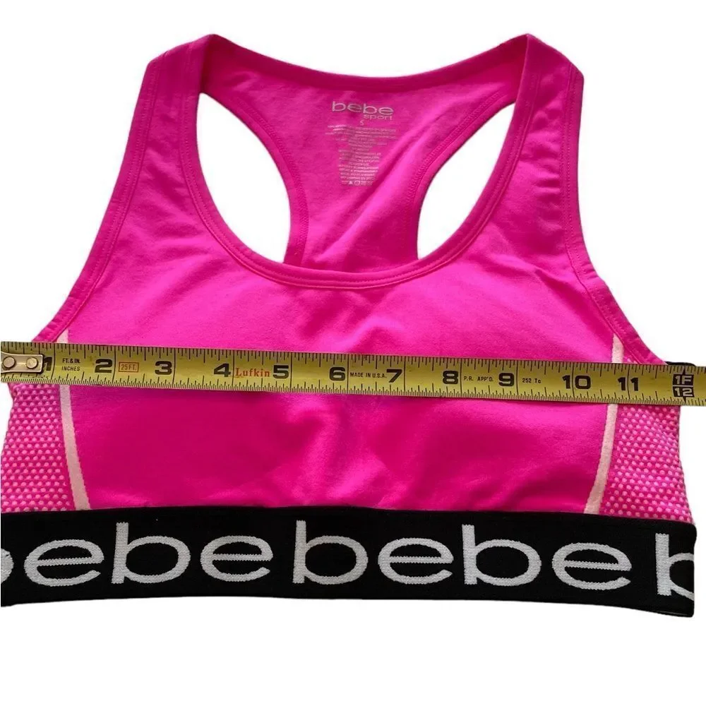 BEBE‎ HOT PINK SPORTS BRA, Small